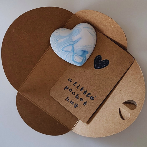 A Little Pocket Hug • A Little Pocket Hug. Blue Heart. Letterbox Sized Gifts