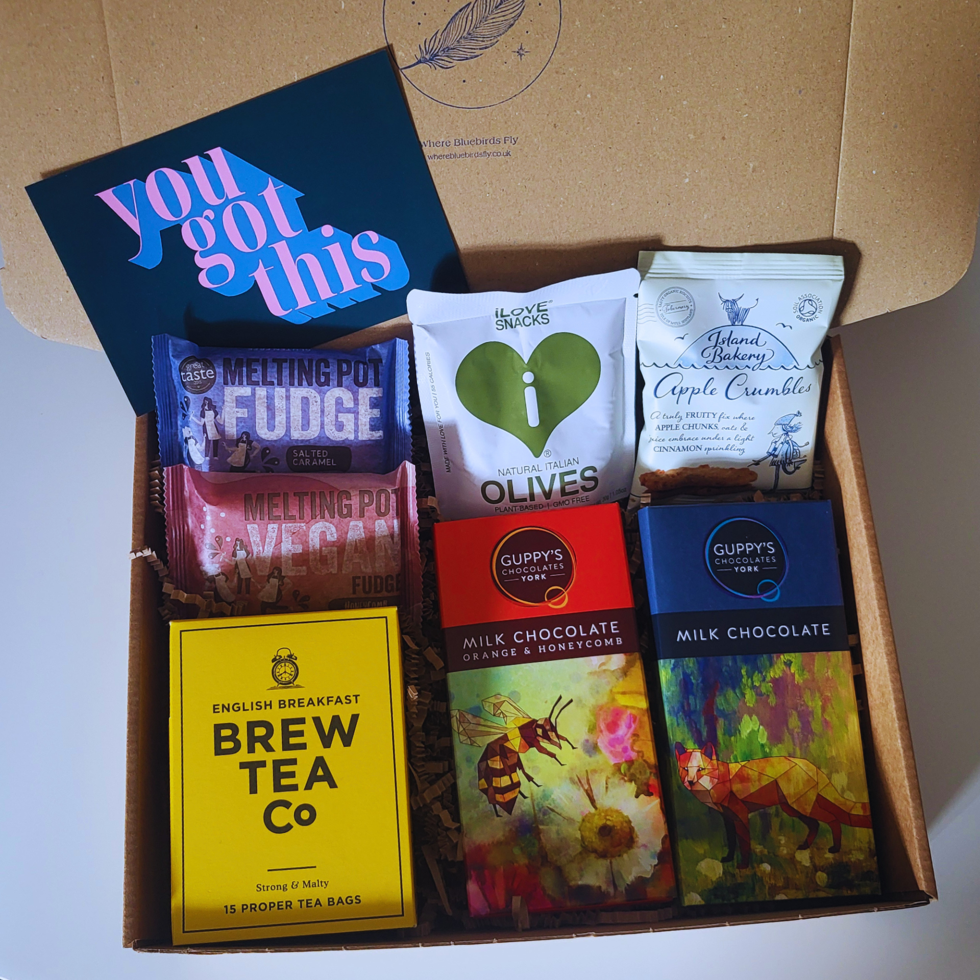 Tea & Treats Hamper • Tea and Treats Gift Box. Personalised Tea Hamper